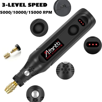 Mini Cordless Rotary Tool Kit – Detail Sander & Grinder with 101 Accessories