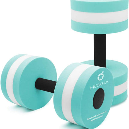 Water Aerobic Dumbbells: Set of 2 Foam Dumbbells for Pool Fitness & Weight Loss