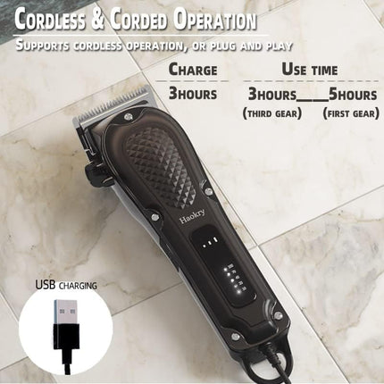 Professional Hair Clippers for Men Cordless Corded Barber Beard Trimmer
