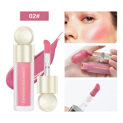 2PCS Liquid Highlighter Blush Contour Sticks, Waterproof Luminous Face Makeup, Blendable