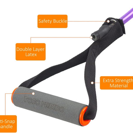 Resistance Band with Handles – Door Anchor Workout Band for Home Gym