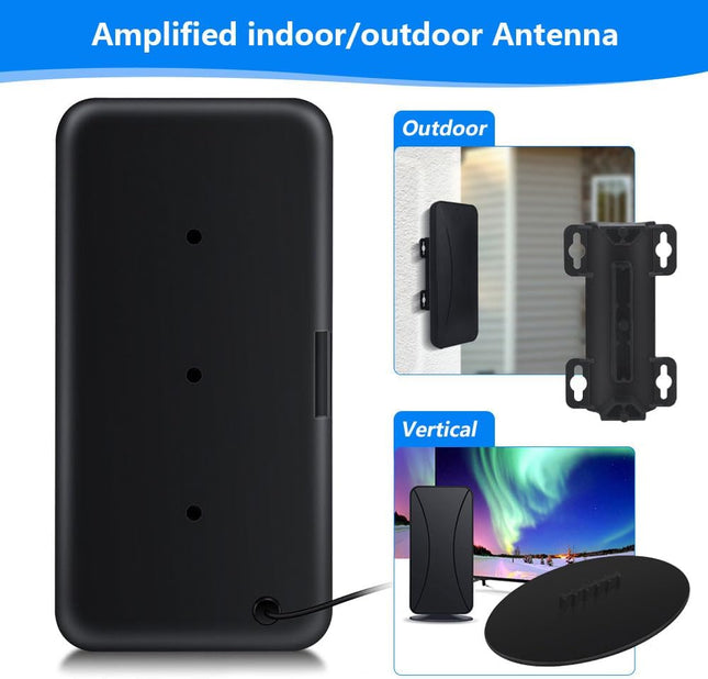 Digital TV Antenna Indoor – 4K/1080P HD, Amplified Long-Range Reception