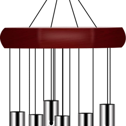Memorial Wind Chimes – Outdoor Deep Tone, 6 Tuned Tubes, Personalized