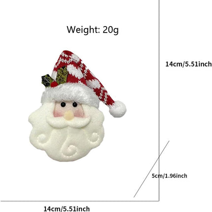 4PCS Christmas Tree Hanging Ornaments, Cute Santa Claus Doll Decorations