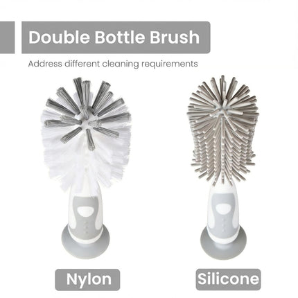 5-in-1 Baby Bottle Cleaner Set – Brush, Cap, Straw & Nipple Brushes, BPA-Free