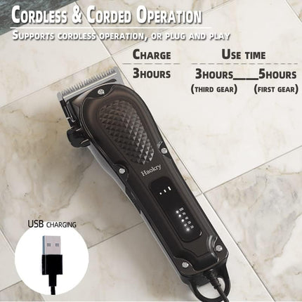 Professional Hair Clippers for Men Cordless Corded Barber Beard Trimmer
