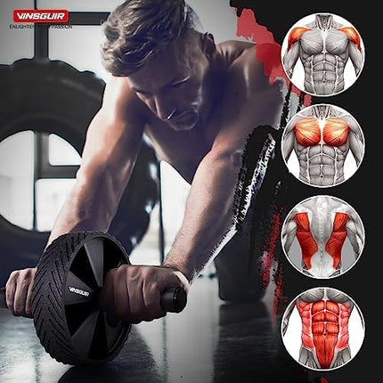 Ab Roller Exercise Wheel for Men Women Abdominal Workout Fitness Training