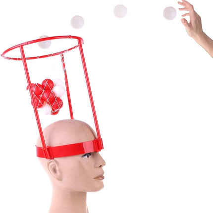 2-Pack Head Hoop Basketball Game – Adjustable Headband with 20 Balls