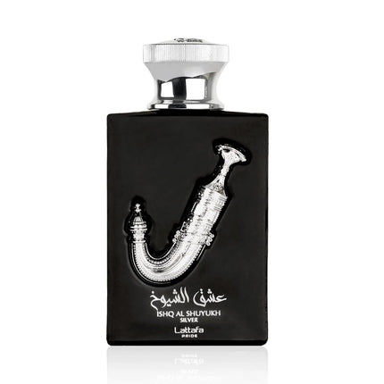 Lattafa Ishq Al Shuyukh Silver Perfume Unisex 100ml Eau de Parfum Woody Fruity Scent