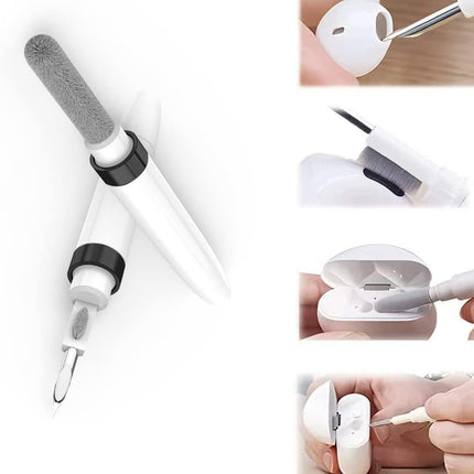 4-in-1 Earbud Cleaning Pen – Dual Brush Tool for AirPods & Wireless Headsets