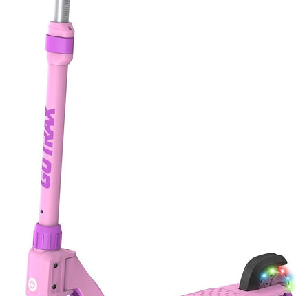K03 Kids Kick Scooter 5" LED Wheels Adjustable Handlebar Anti Slip Deck Pink