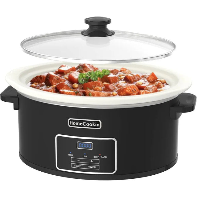 6-Quart Digital Slow Cooker with Programmable Controls & Removable Pot