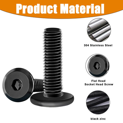 30PCS Wood Threaded Inserts – 1/4-20 Hex Socket Screw-In Nuts with Spanner