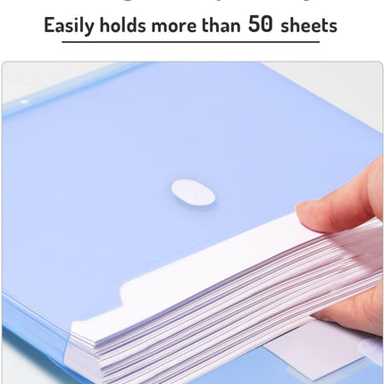 10-Pack Heavyweight Binder Pockets – Letter Size, Side Loading, Assorted