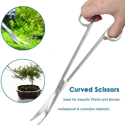 Aquascape Plant Tools Set – Stainless Steel Tweezers, Scissors & Spatula for Aquariums