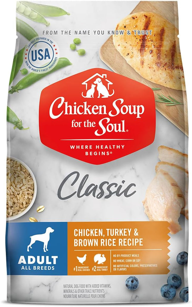 All Natural Adult Dry Dog Food – Chicken, Turkey & Brown Rice, 4.5 lb