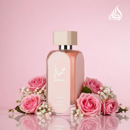 Lattafa Hayaati Florence Women’s Eau de Parfum 3.4 oz Floral Fruity Gourmand Perfume