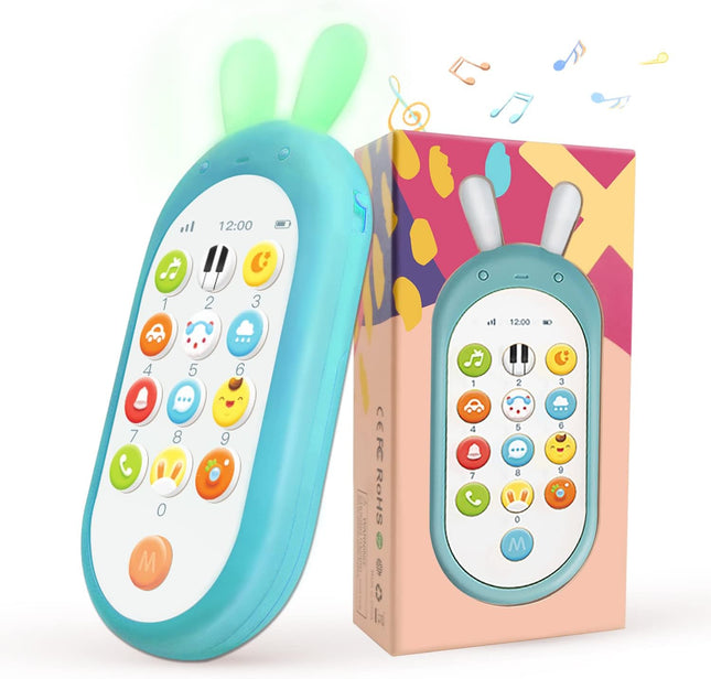 Baby Cell Phone Toy – Sensory Learning, 12 Functions, Lights & Sounds