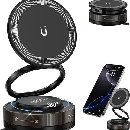 Nano Gel Car Phone Holder – 360° Magnetic Mount for All MagSafe Phones