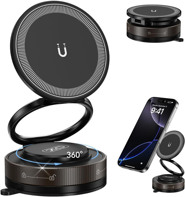 Nano Gel Car Phone Holder – 360° Magnetic Mount for All MagSafe Phones