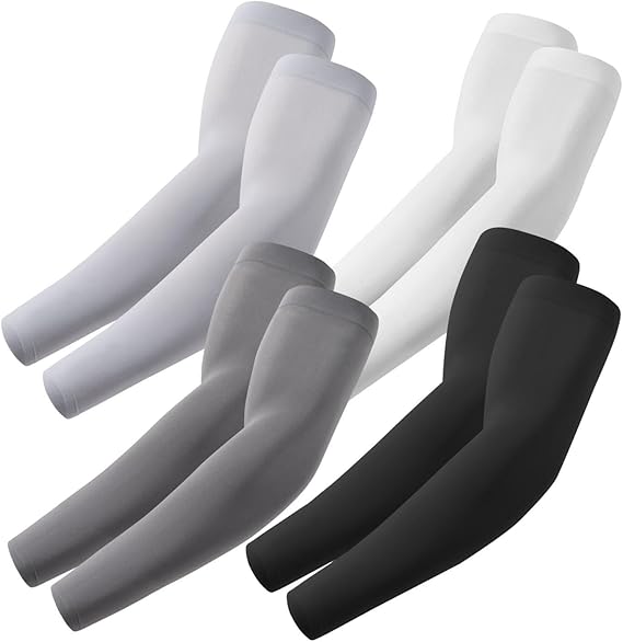 Cooling Arm Sleeves UV Sun Protection Compression Sleeves Men Women Sports