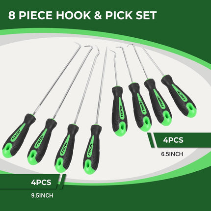 8PCS Pick & Hook Set – Precision Automotive Hooks for O-Ring, Gasket, Seal Removal
