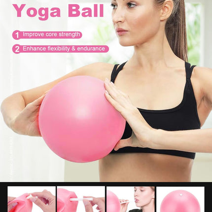 18-Piece Pilates Essential Kit: Ball, Ring, Resistance Bands & Massage Balls for Toning & Fitness