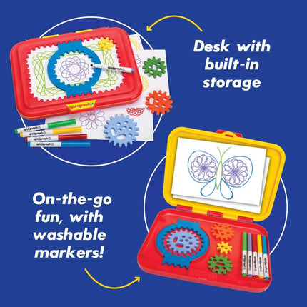 Jumbo Gears Spiral Drawing Art Kit Retro Design Toy for Kids Ages 3+