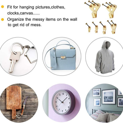 125-Piece Heavy Duty Picture Hanging Kit, Holds 10-100 lbs, Nails Included