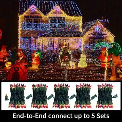 20Ft Mardi Gras Christmas Tree Lights – Multi-Color with End Connectors