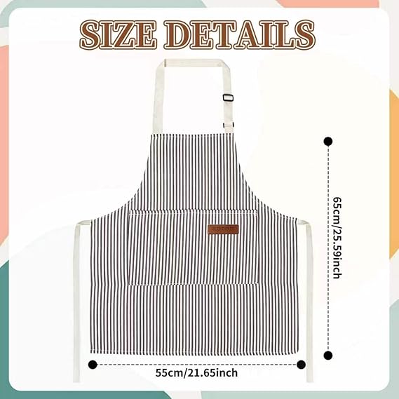 2 Pack Kids Chef Set Apron & Hat Adjustable Baking Smock Boys Girls Pockets