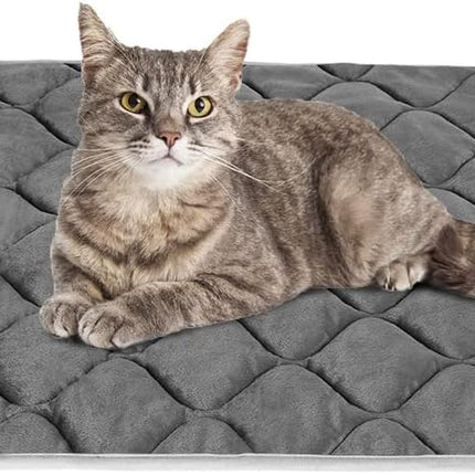 Self-Warming Cat & Dog Bed – Thermal Mat, 20"x16", Cozy Pet Crate Pad