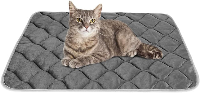 Self-Warming Cat & Dog Bed – Thermal Mat, 20"x16", Cozy Pet Crate Pad