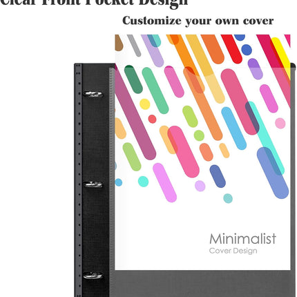 3-Ring Binder Notebook – Telescoping, Refillable, Graph & College Paper
