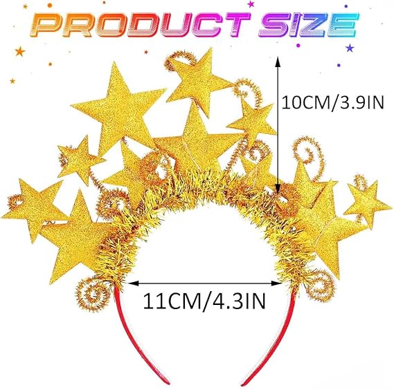 LED Star Headband for Women – Glowing Rave & Party Hair Accessory