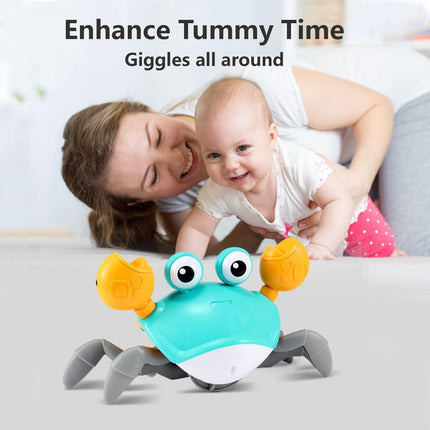 Crawling Crab Baby Toy – Tummy Time & Learning Toy for Infants 3–36 Months