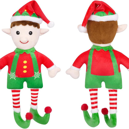 Christmas Elf Stuffed Animal – Plush Xmas Elf Doll for Boys & Girls