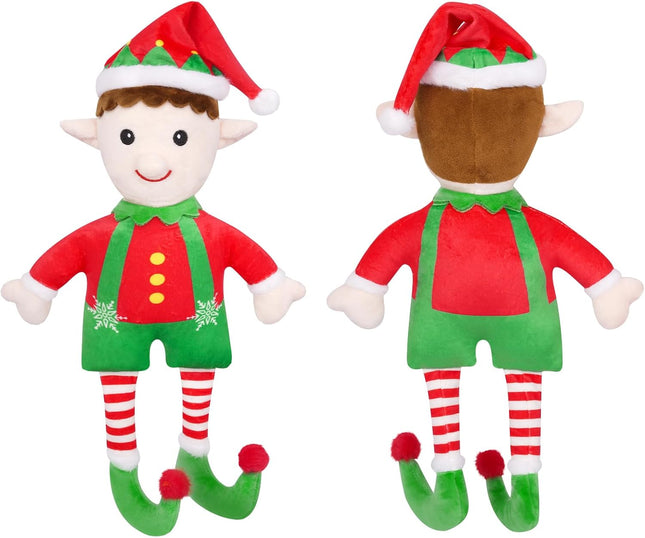 Christmas Elf Stuffed Animal – Plush Xmas Elf Doll for Boys & Girls