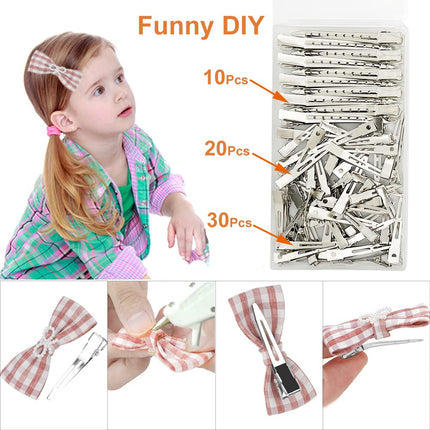 60PCS Metal Duckbill Hair Clips, Silver Alligator Styling Clips Sectioning, Thick Hair & Salon Use