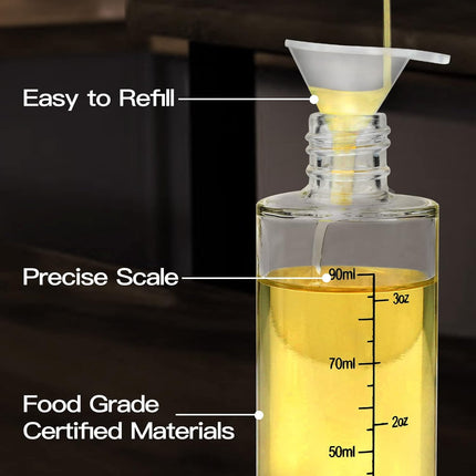 2 Pack Olive Oil Sprayer Bottles Refillable Cooking Oil Mister for Kitchen