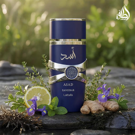 Lattafa Asad Zanzibar Perfume for Men 100ml Eau de Parfum Coconut Vanilla Fragrance