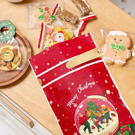 24PCS Christmas Treat Bags – Santa Gift Candy Party Favor Wrapping Bags