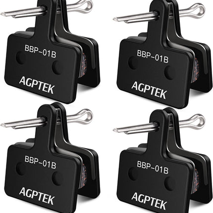 Bike Brake Pads Compatible with TRP Tektro Shimano MTB, Semi-Metallic Disc Pads