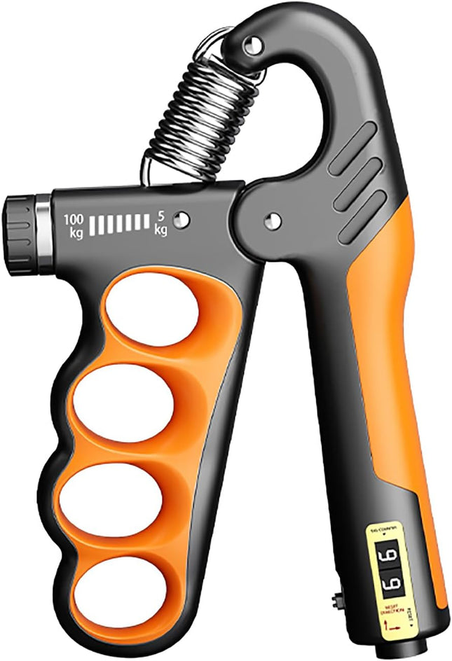 Hand Grip Strengthener with Adjustable Resistance & Digital Counter for Athletes