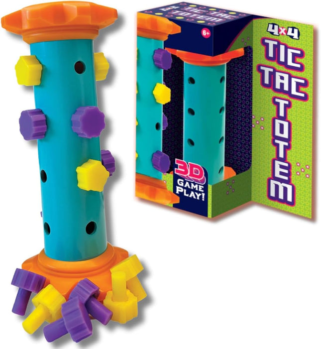 Tic Tac Totem 4x4 Strategy Board Game Portable Travel Game Ages 6+