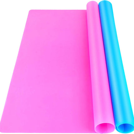 Silicone Craft Mat Set 2 PCS 15.7x11.7 Resin Mold Playdough Clay Paint Mats