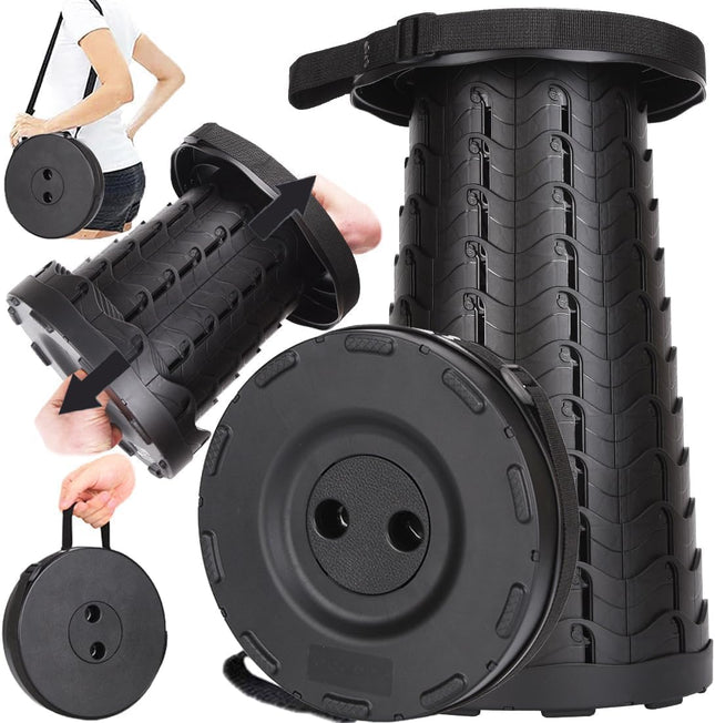 Upgraded Collapsible Stool – Portable Folding Camping Stool for Adults