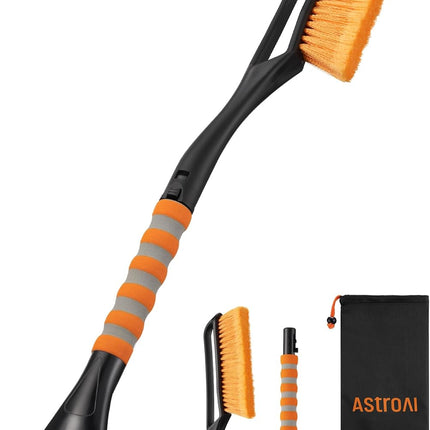 27" Snow Brush & Ice Scraper – Detachable with Foam Grip for Cars, Trucks, SUVs