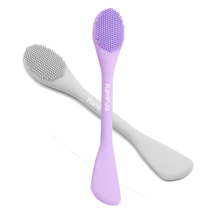 Silicone Facial Mask Brush – Double-Head Spatula for Creams & Masks