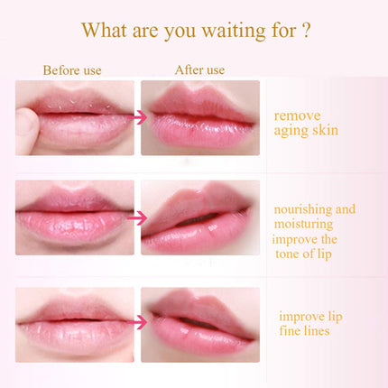 30PCS Collagen Lip Mask Patches Pink Gel Pads for Hydrating Dry Lips